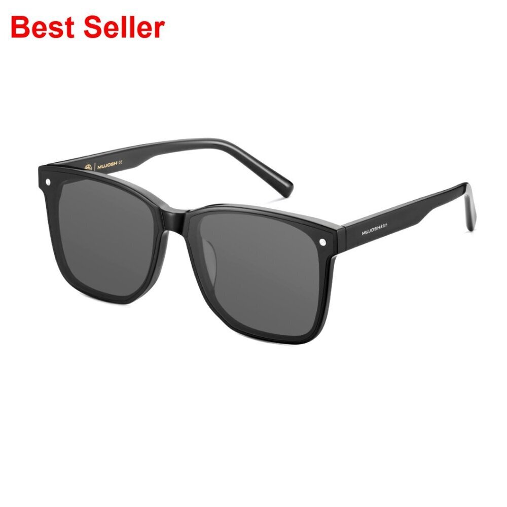 Square Polarized Sunglasses, HD Nylon Lenses, Oversized Fit, UV400 Protection